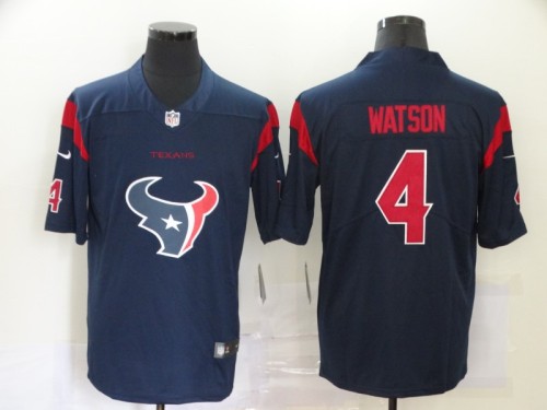 Houston Texans 4 WATSON Dark Blue Team Big Logo Vapor Untouchable Limited Jersey