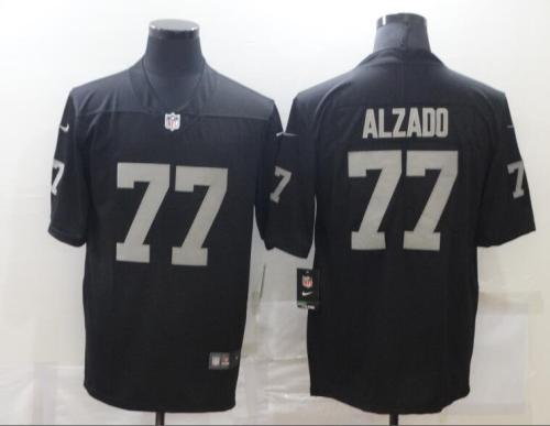 Oakland Raiders 77 ALZADO Black NFL Jersey
