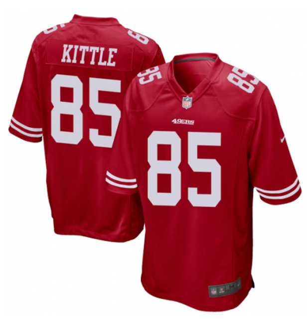 George Kittle San Francisco 49ers Nike Team Color Jersey - Game Red