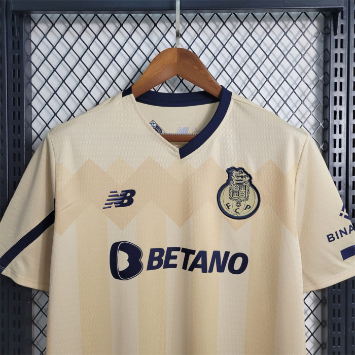 Fan Version 2023-2024 Porto Away Yellow Soccer Jersey S,M,L,XL,2XL,3XL,4XL