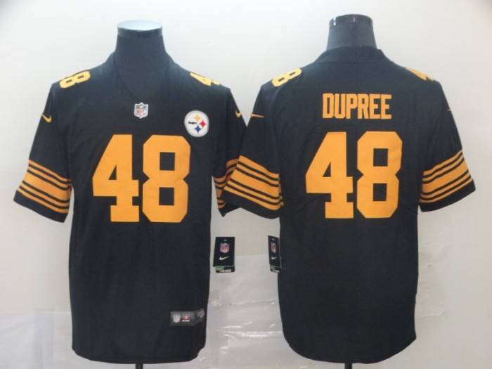Pittsburgh Steelers 48 Bud Dupree Black Color Rush Limited Jersey