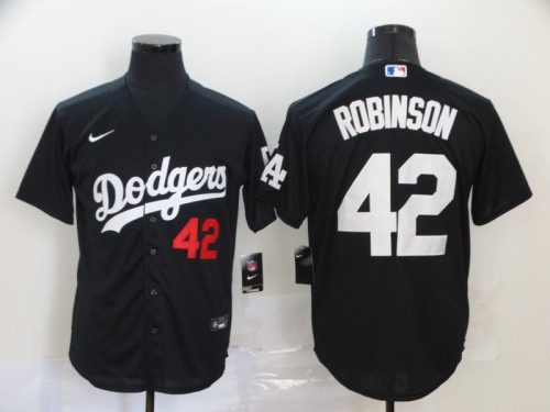 Los Angeles Dodgers 42 ROBINSON Black 2020 Cool Base Jersey