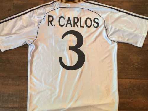 Retro Jersey 1998-2000 Real Madrid 3 R.CARLOS Home Soccer Jersey