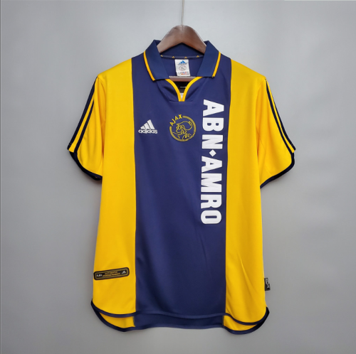 Retro Jersey Ajax 2000-2001 Away Soccer Jersey Vintage Football Shirt