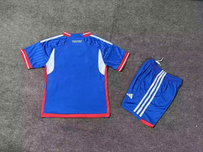 Adult Uniform 2023-2024 Universidad de Chile Home Soccer Jersey Shorts