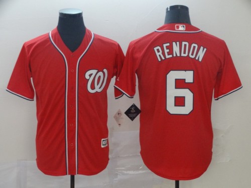 Washington Nationals 6 Rendon Red New Cool Base Jersey