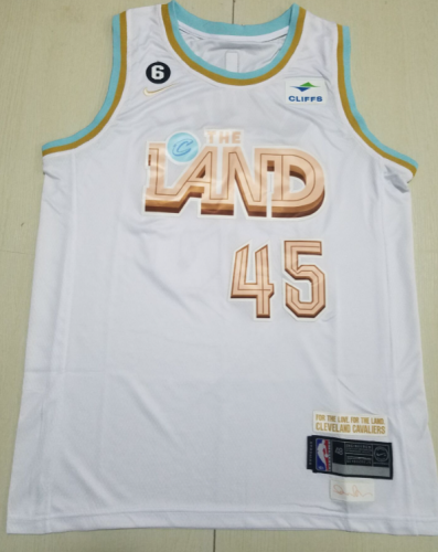 Cleveland Cavaliers 45 White NBA Jersey