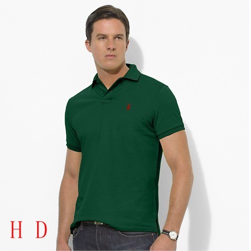 8821 Dark Green Ralph Polo with Red Small Logo