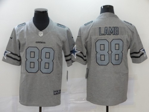 Dallas Cowboys 88 LAMB Grey NFL Jersey