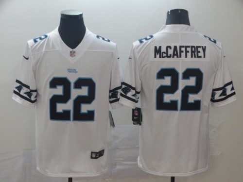 Carolina Panthers 22 Christian McCaffrey White Team Logos Fashion Vapor Limited Jersey