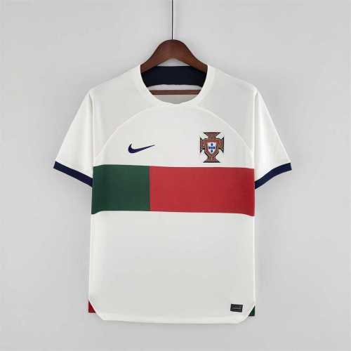 Fans Version 2022 Portugal Away White Soccer Jersey S,M,L,XL,2XL,3XL,4XL