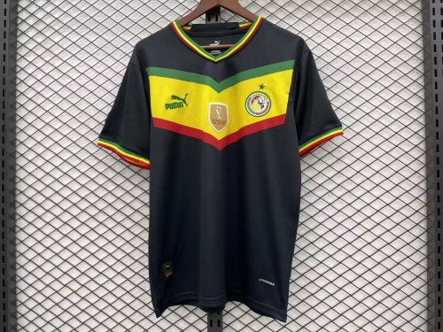 with African champion badge Fans Version 2022 World Cup Senegal 3rd Away Soccer Jersey