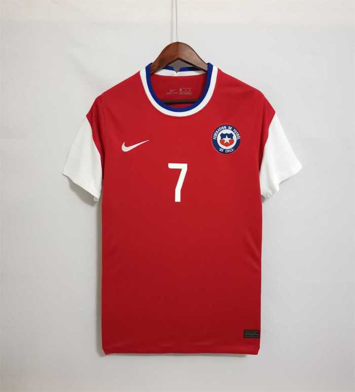 Fans Version 2020 Chile ALEXIS 7 Home Soccer Jersey