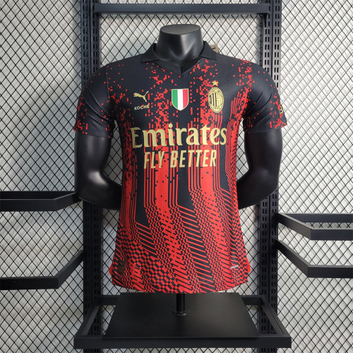 with Scudetto Patch  Player Version 2022-2023 AC Milan 4th Away Soccer Jersey