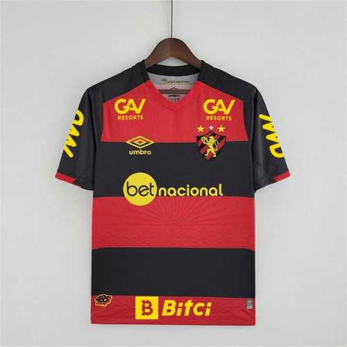 with All Sponor Logos Fans Version 2022-2023 Sport Club do Recife Home Soccer Jersey
