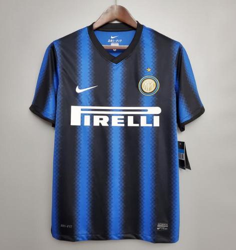 Retro Jersey 2010-2011 Inter Milan Home Soccer Jersey Vintage Football Shirt