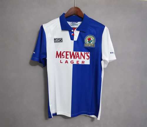 Retro Jersey 1995-1996 Blackburn Rovers SHEARER 9 Home Soccer Jersey