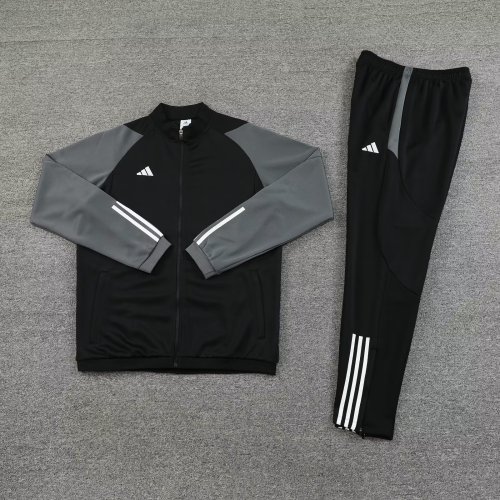 2023-2024 AD Black Soccer Jacket and Pants