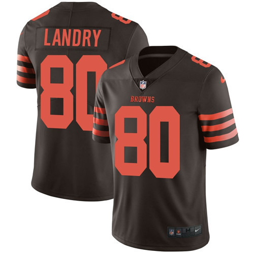 Cleveland Browns #80 LANDRY Brown NFL Jersey