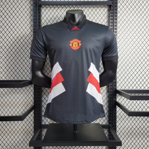Player Version 2023-2024 Manchester United Casual Black Soccer Jersey