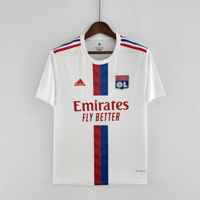 Fans Version 2022-2023 Olympique Lyonnais Home Soccer Jersey