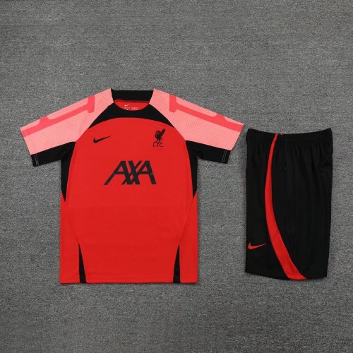 Adult Uniform 2022-2023 Liverpool Red Soccer Training Jersey Shorts