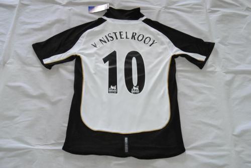 Retro Jersey Manchester United 10 v.NISTELROOY 100th Anniversary White/Gold Reversible Soccer Jersey