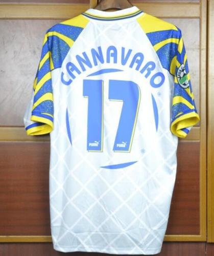 Retro Jersey 1996-1997 Parma 17 CANNAVARO White Soccer Jersey