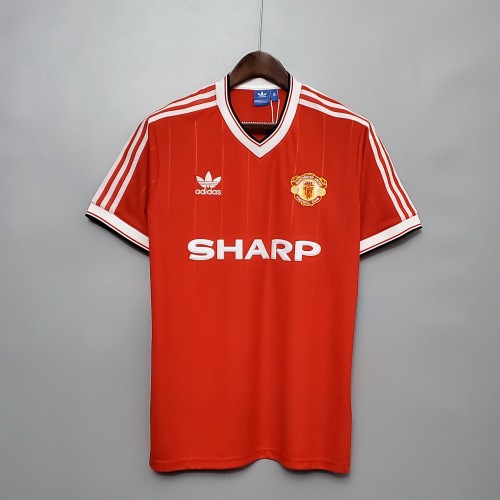 Retro Jersey  1983-1984 Manchester United Home Soccer Jersey