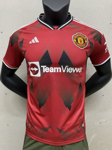 Player Version 2023-2024 Manchester United Special Red Soccer Jersey