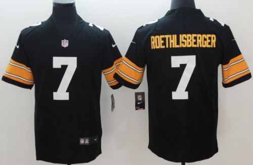 Pittsburgh Steelers ROETHLISBERGER 7 Black NFL Jersey