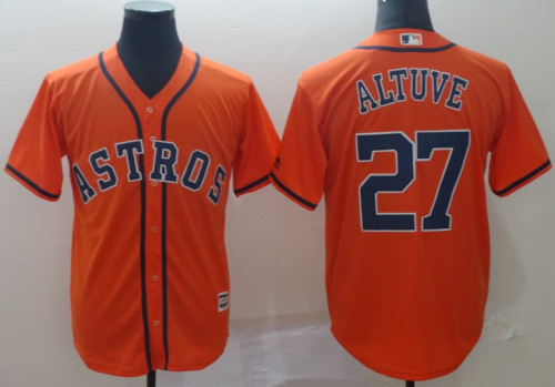 2019 Houston Astros # 27 ALTUVE Orange MLB Jersey