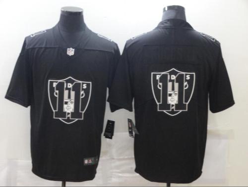 Oakland Raiders 11 RUGGS III Black Shadow Logo Limited Jersey