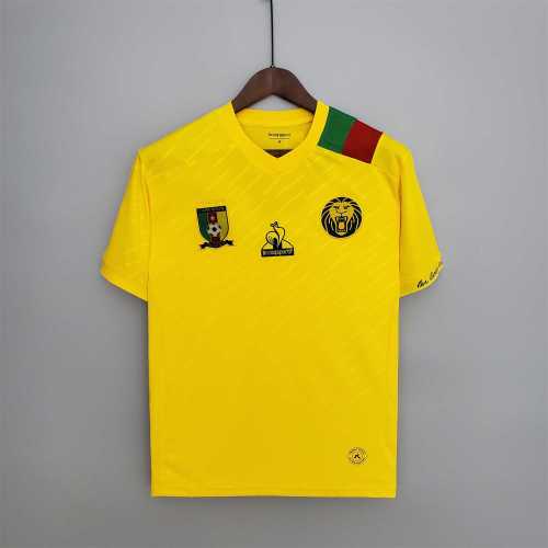 Fans Version 2022 Cameroon Yellow Soccer Jersey