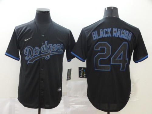 Los Angeles Dodgers 24 BLACK MAMBA Black 2020 Cool Base Jersey