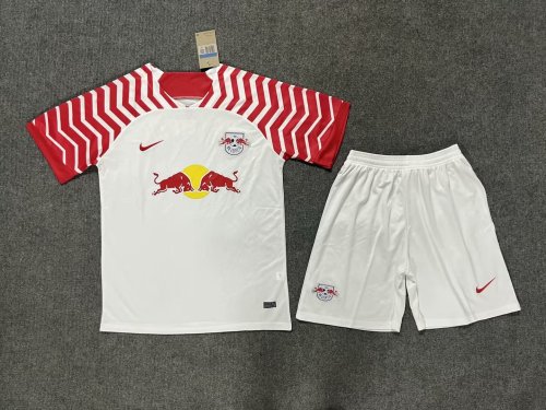Adult Uniform 2023-2024 Red Bull Leipzig  Home Soccer Jersey Shorts