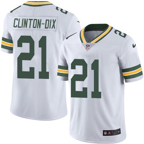 Green Bay Packers #21 CLINTON-DIX White NFL Legend Jersey
