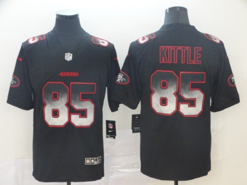 San Francisco 49ers #85 KITTLE Black/Red NFL Jersey