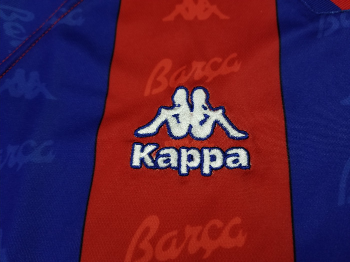 Retro Jersey 1996-1997 Barcelona Home Soccer Jersey Vintage Football Shirt