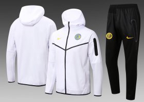 2022-2023 Inter Milan White Soccer Training Hoodie and Long Pants