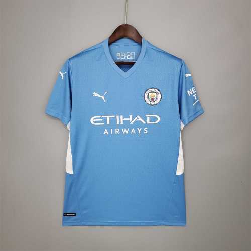 Fans Version 2021-2022 Manchester City Home Soccer Jersey