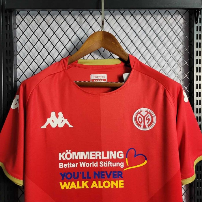 Fans Version 2022-2023 1. FSV Mainz 05 Home Soccer Jersey