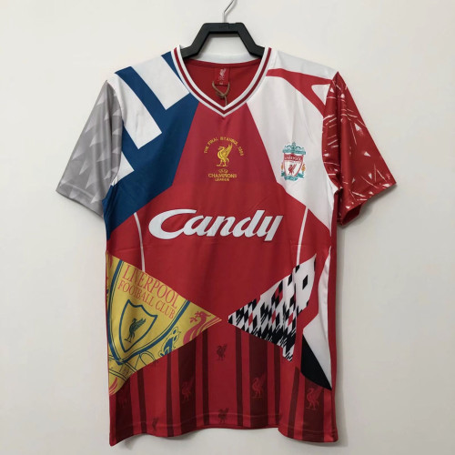 Retro Jersey 2005 Liverpool Colorful Soccer Jersey