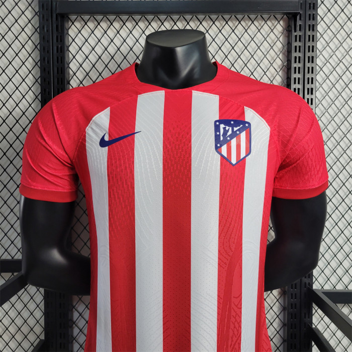 Fans Version 2023-2024 Atletico Madrid Home Soccer Jersey