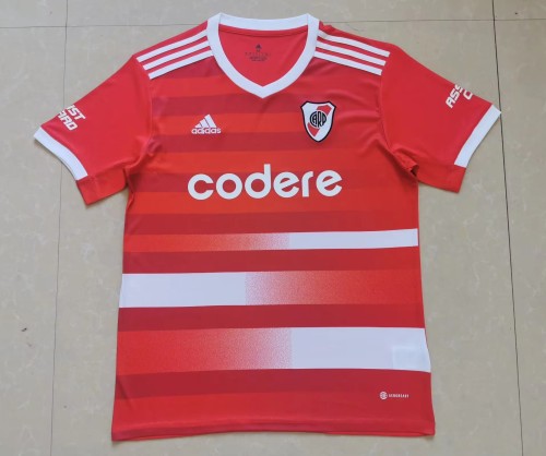 Fans Version 2022-2023 River Plate Away Red Soccer Jersey