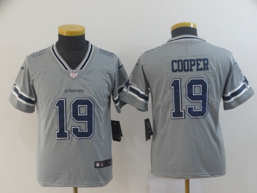 Youth Dallas Cowboys #19 COOPER Grey/Blue NFL Jersey