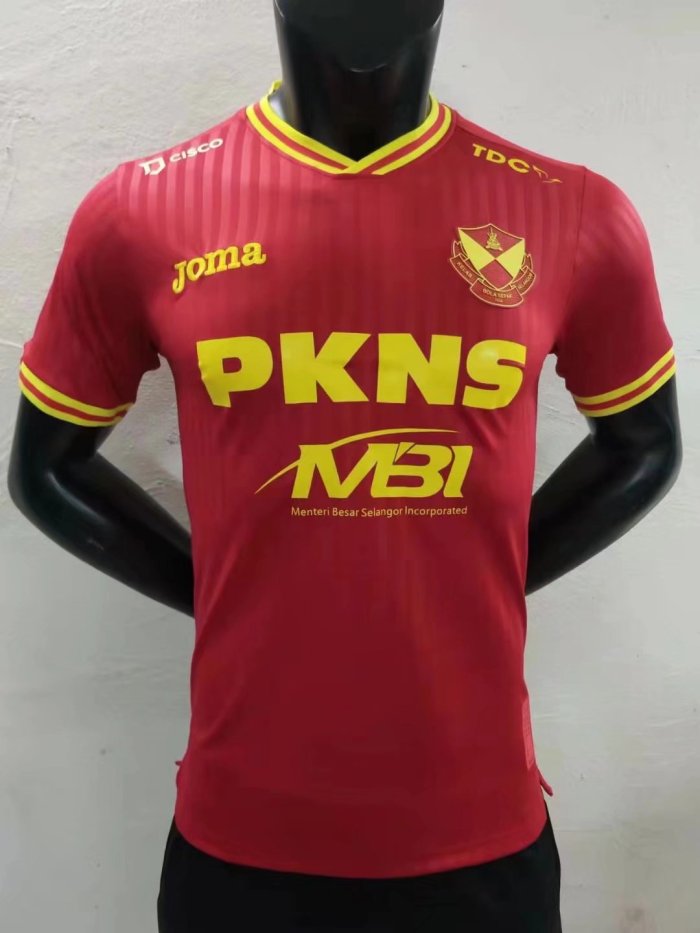 Player Version 2022-2023 Selangor Home Soccer Jersey