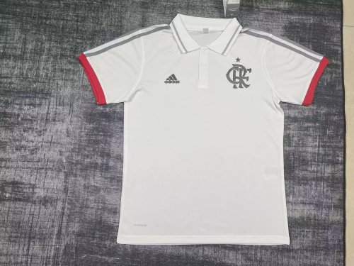 2023-2024 Flamengo White Soccer Polo