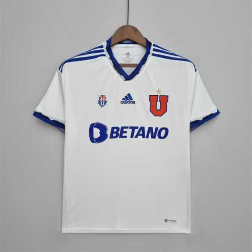 Fans Version 2022-2023 Universidad de Chile Away White Soccer Jersey
