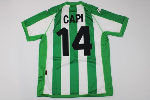 Retro Jersey 2001-2002 Real Betis CAPI 14 Home Soccer Jersey